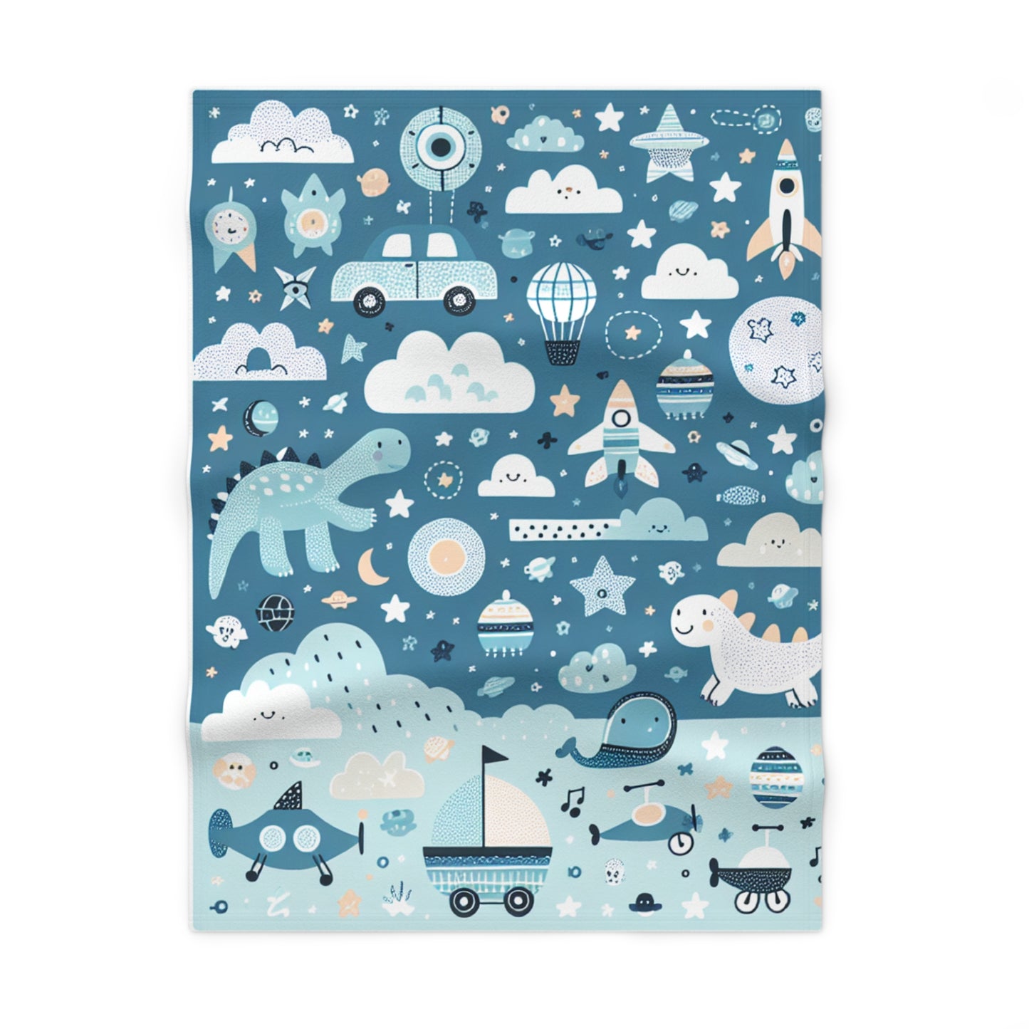 Dream's of Fun Soft Fleece Baby Blanket