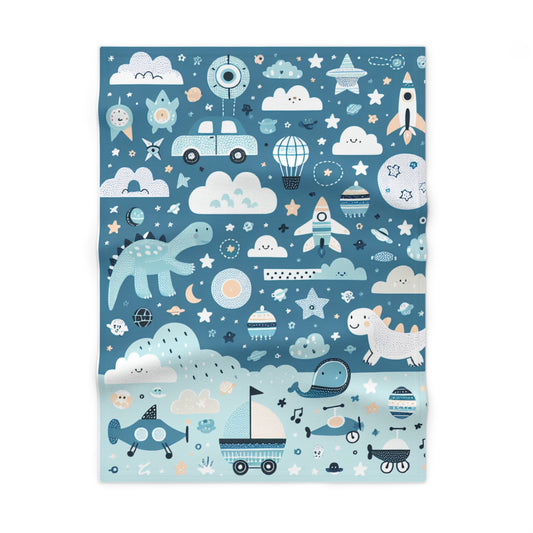 Dream's of Fun Soft Fleece Baby Blanket